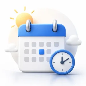 تاریخ امروز به همراه تقویم و ساعت